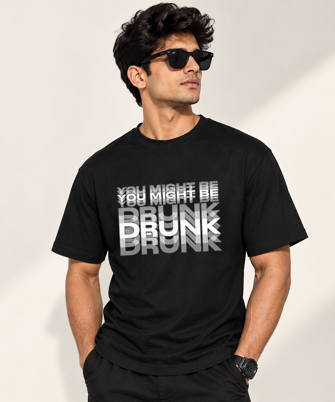 You Might Be Drunk- Black Unisex Classic T-Shirt